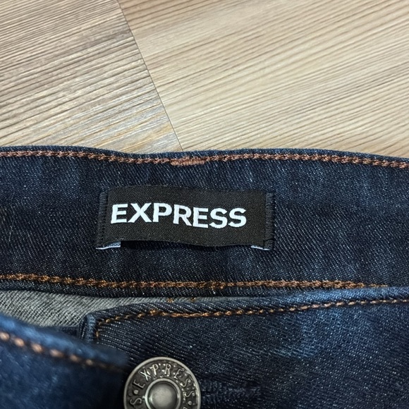 Express Mens Athletic Slim Jeans Straight Dark wash Size 36 X 30 Stretch denim - Picture 6 of 9